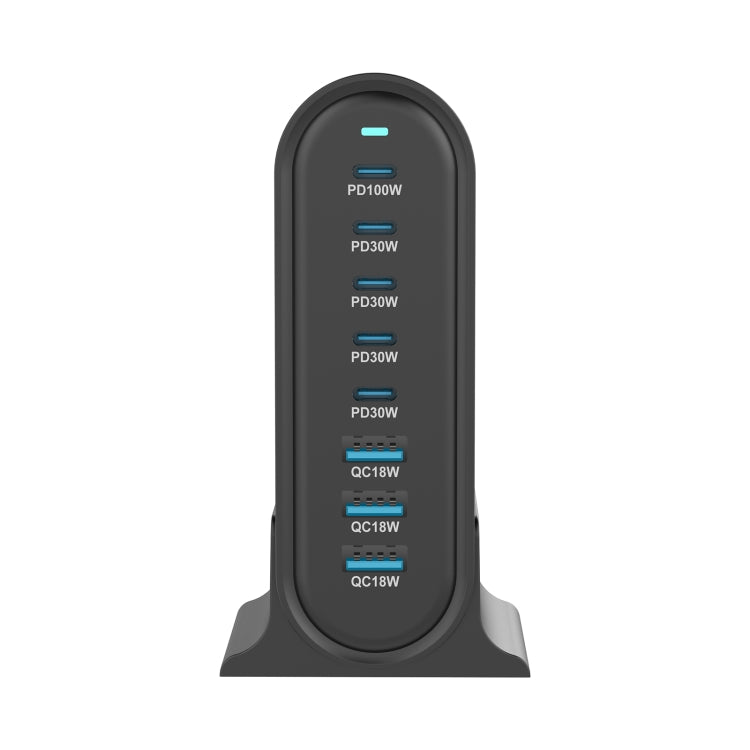 YMX-968 268W 5Type-C, 3USB 8-Ports Desktop Fast Charger