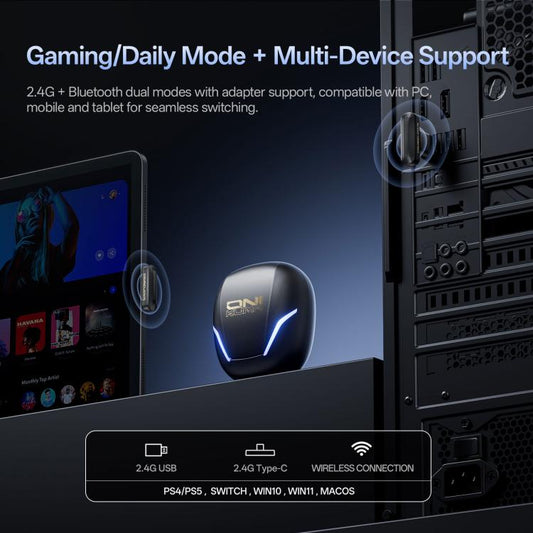 Écouteurs sans fil Bluetooth ONIKUMA T27 Dual Mode Cool, T27