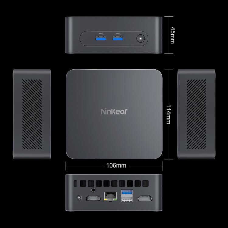 Ninkear N10 Windows 11 Bluetooth 4.2 Mini PC, 16GB+512GB, Intel Processor N100 Alder Lake-N