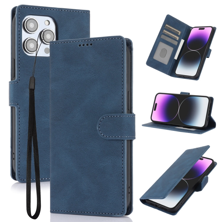 Fantasy Skin-feel Calfskin Texture Leather Phone Case