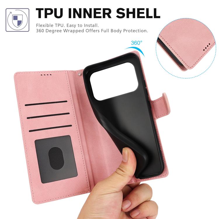Fantasy Skin-feel Calfskin Texture Leather Phone Case