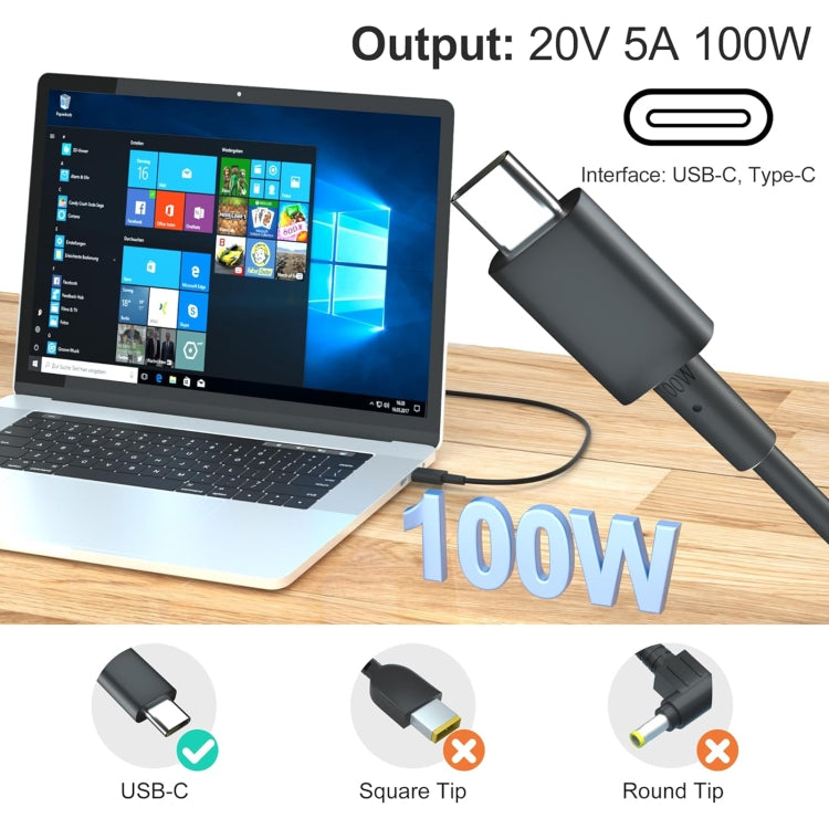 100W 20V 5A USB Type-C Plug Laptop Notebook Power Adapter For ASUS, EU Plug, US Plug, UK Plug, AU Plug