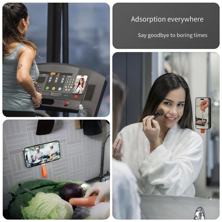 Suction Cup Magnetic Silicone Band Phone Holder