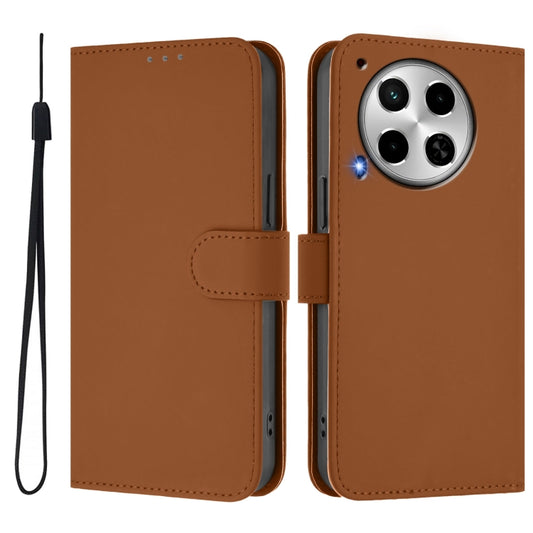 Skin Feel Solid Color Leather Phone Case with Lanyard, For Tecno Camon 30 4G / 5G, For Tecno Spark 20 Pro+ 4G, For Tecno Spark Go 2024 4G, For Tecno Pova 5 Pro 5G, For Tecno Pova Neo 3