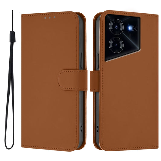 Skin Feel Solid Color Leather Phone Case with Lanyard, For Tecno Pova 5, For Tecno Camon 20 Premier 5G, For Tecno Camon 20 Pro 5G, For Tecno Camon 20 Pro 4G, For Tecno Pop 7 / 7 Pro