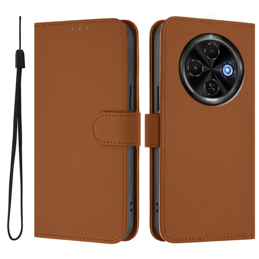 Skin Feel Solid Color Leather Phone Case with Lanyard, For Tecno Spark 30C 5G / Pop 9 5G, For Tecno Spark 30C, For Tecno Spark 20 Pro 5G, For Tecno Pop 6C, For Tecno Spark 10 Pro Magic