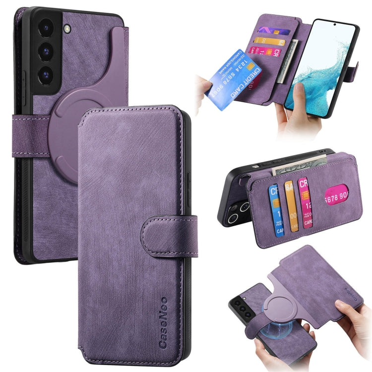 CaseNeo MagSafe RFID Anti-theft Retro Leather Phone Case, For Galaxy S23 5G, For Galaxy S20 FE, For Galaxy S22 Ultra 5G, For Galaxy S22+ 5G, For Galaxy S22 5G, For Galaxy S21 FE 5G, For Galaxy S21 5G, For Galaxy S21+ 5G