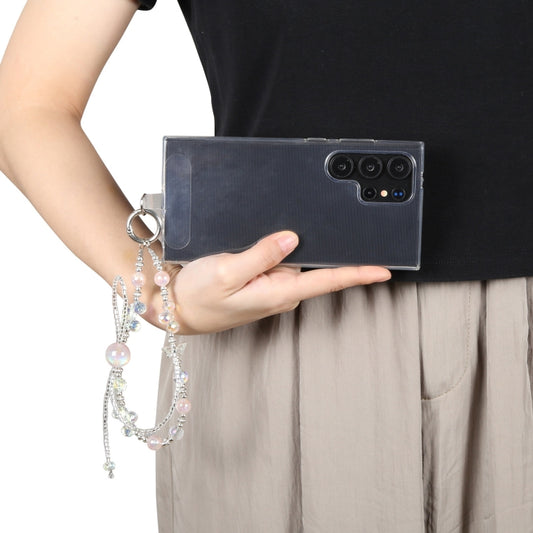 Crystal Pearl Short Chain Anti-lost Mobile Phone Short Lanyard