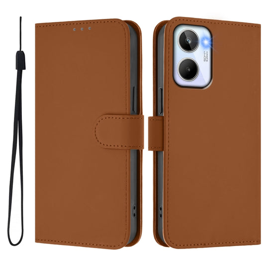 Skin Feel Solid Color Leather Phone Case with Lanyard, For Realme 10 4G Global, For Realme C30 4G / C30s, For Realme GT Neo 3T, For Realme 9 Pro+ 5G / 9 4G Global, For Realme GT Neo 3