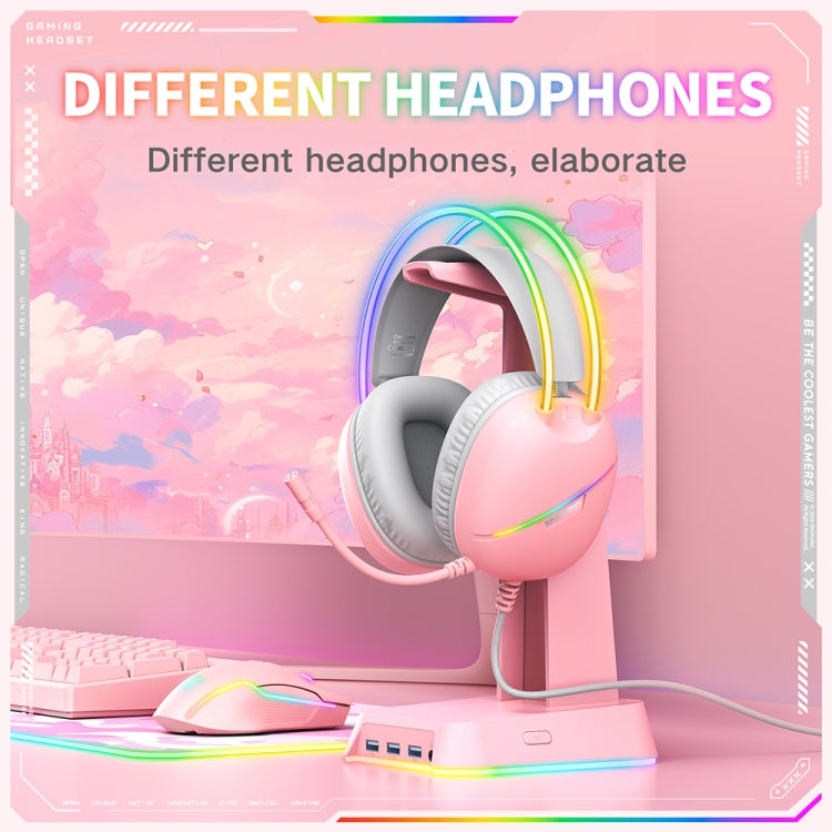 ONIKUMA X33 Head-mounted RGB Light E-Sports Gaming Headset, Cable Length: 2m
