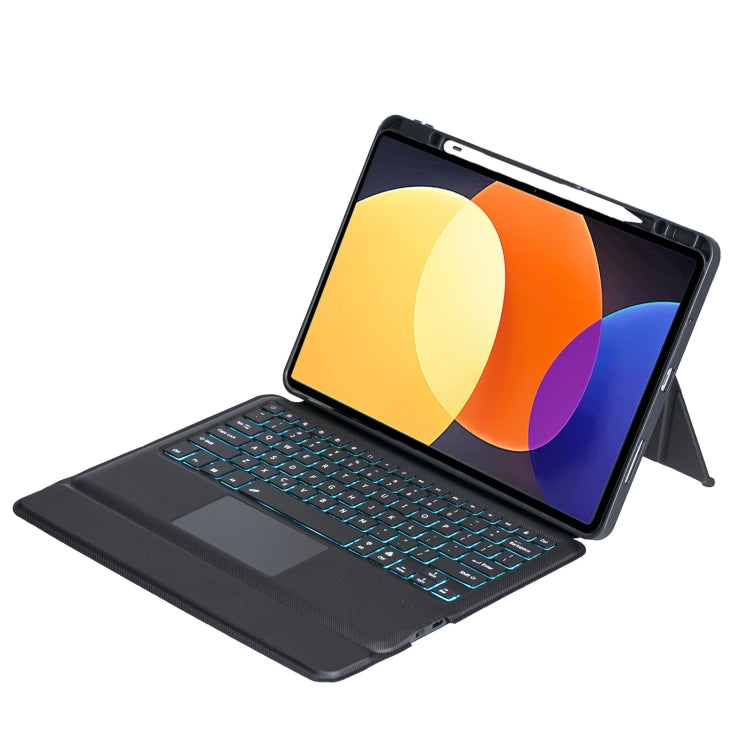 Detachable Backlit Bluetooth Keyboard Leather Case with Touchpad, For Xiaomi Pad 8 / 8 Pro / 7 / 7 Pro, For Xiaomi Pad 7S Pro 12.5, For Xiaomi Pad 7 Ultra, For Xiaomi Pad 5 / 5 Pro 11, For Xiaomi Pad 5 12.4