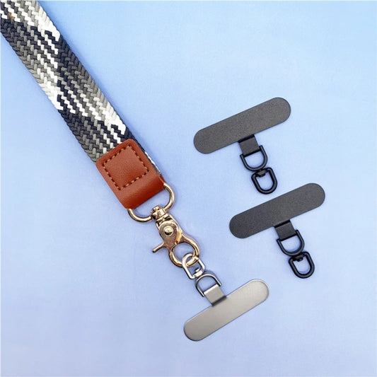 360 Degree Rotation Oval Metal Mobile Phone Lanyard Fixing Gasket