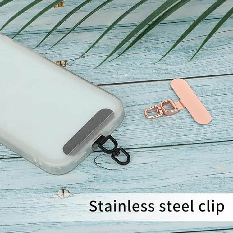 360 Degree Rotation Oval Metal Mobile Phone Lanyard Fixing Gasket