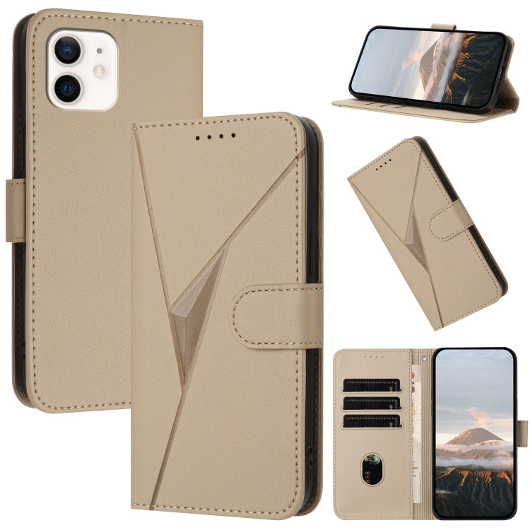 Triangle Pattern Buckle Clasp Leather Phone Case