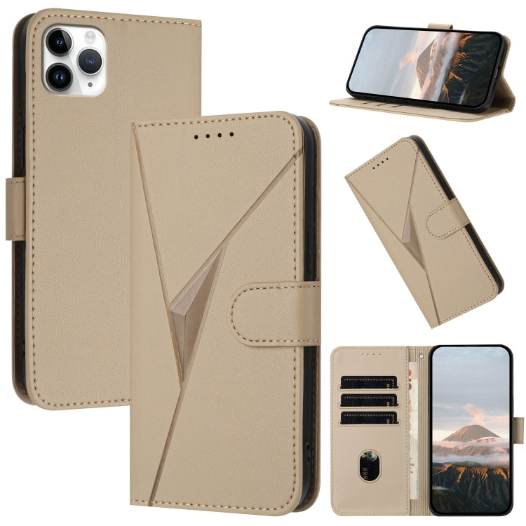 Triangle Pattern Buckle Clasp Leather Phone Case
