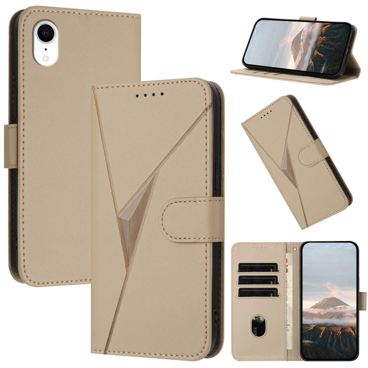 Triangle Pattern Buckle Clasp Leather Phone Case