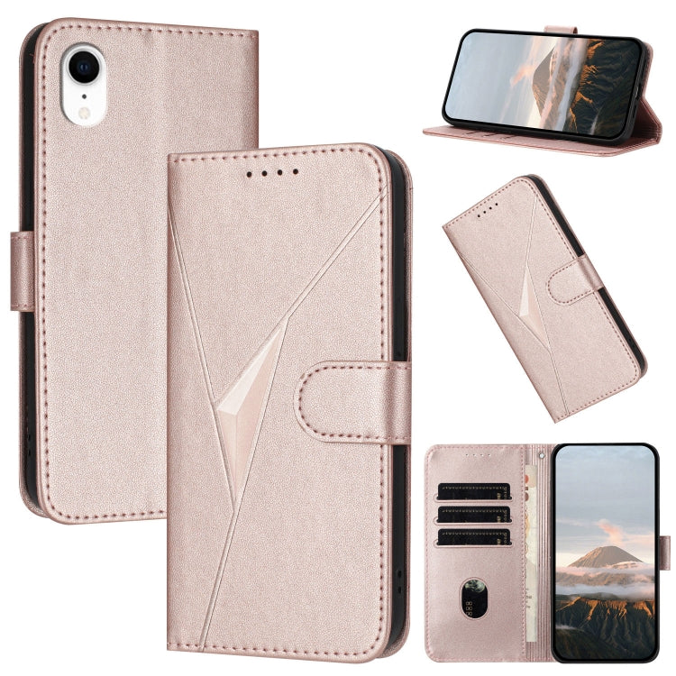Triangle Pattern Buckle Clasp Leather Phone Case