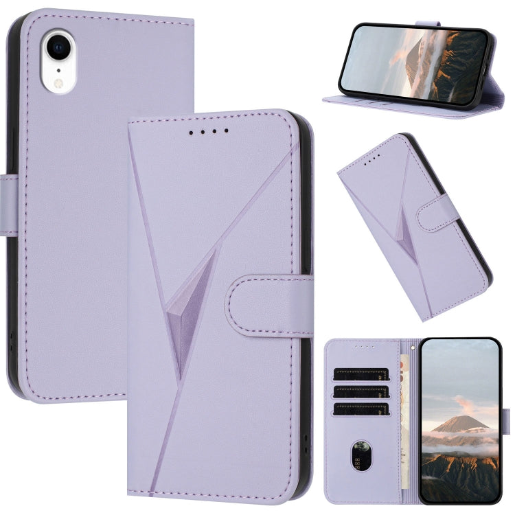 Triangle Pattern Buckle Clasp Leather Phone Case
