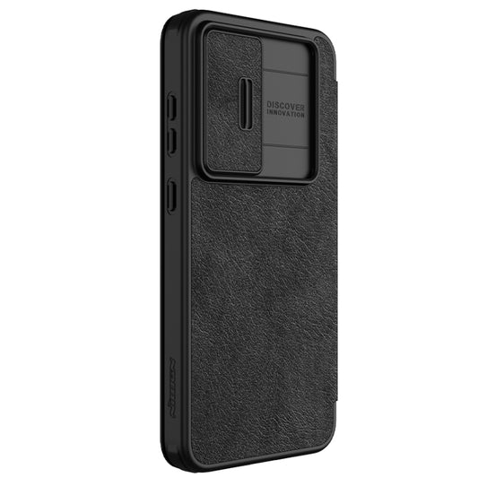 NILLKIN QIN Series Pro Sliding Camera Cover Design Leather Phone Case, For Samsung Galaxy S24 FE 5G