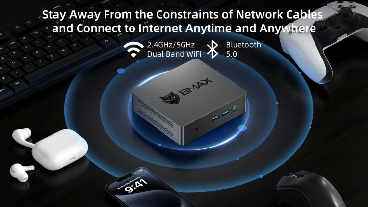 BMAX B3 Pro Windows 11 Mini PC, Intel Celeron Processor N5095, Support HDMI / RJ45