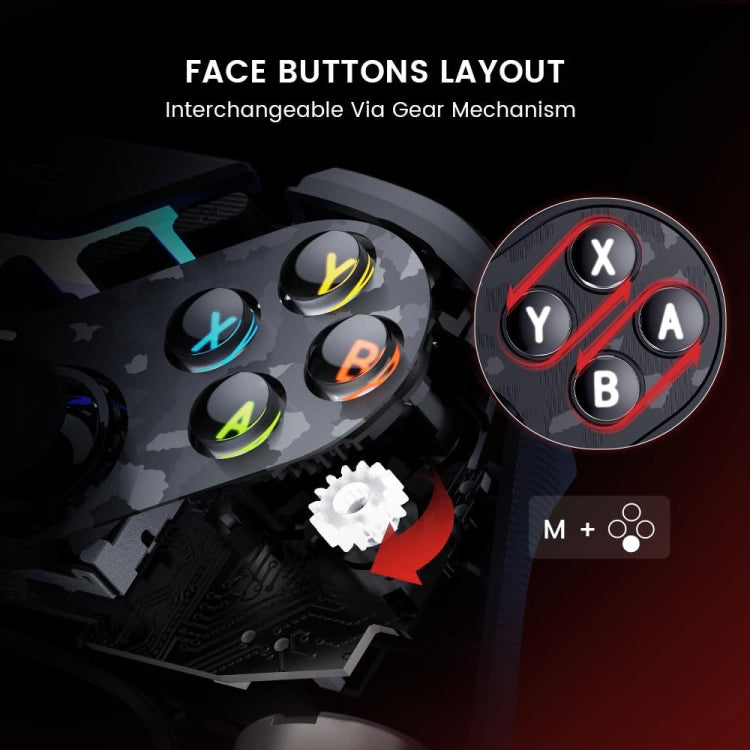GameSir T3 Pro Nine-Tailed Fox Wireless Bluetooth Game Controller, T3 Pro