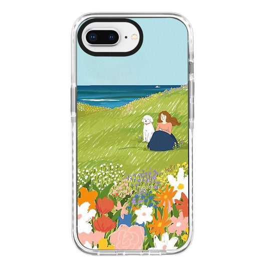 Simple Illustration Pattern Full Coverage Phone Case, For iPhone 7 Plus / 8 Plus