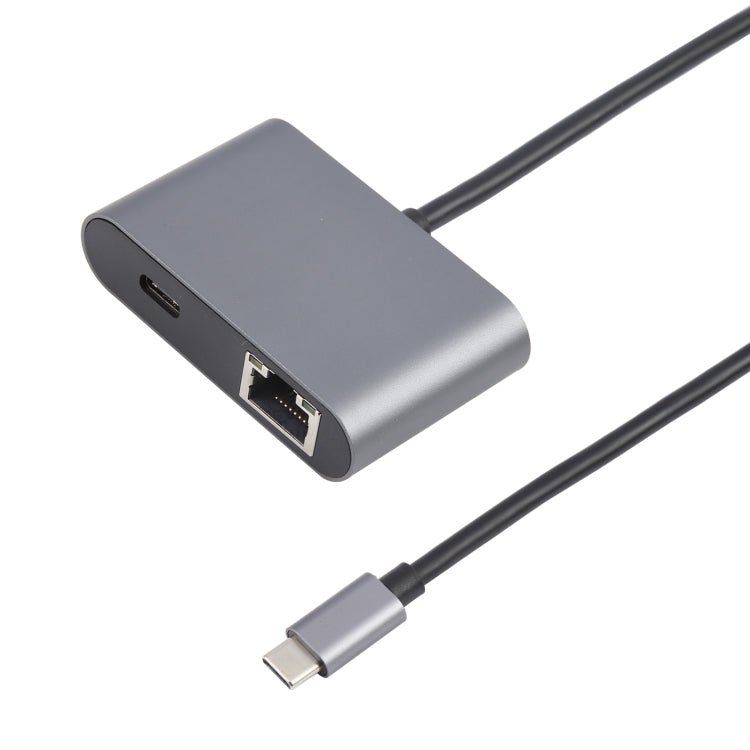 4 in 1 USB-C / Type-C 3.1 to RJ45, PD and USB x 2 Ethernet Adapter Cable, 4 in 1