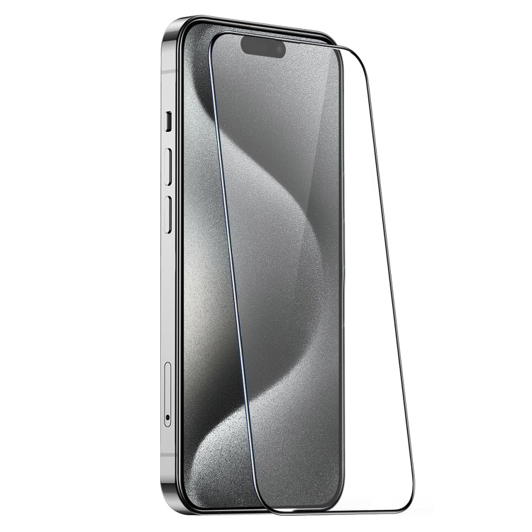 JOYROOM Knight Series 2.5D Full Screen HD Tempered Glass Film, For iPhone 18 Pro, For iPhone 18 Pro Max, For iPhone 17 Pro Max, For iPhone 17 Pro, For iPhone 17, For iPhone 17 Air, For iPhone 15 Pro Max, For iPhone 15 Pro