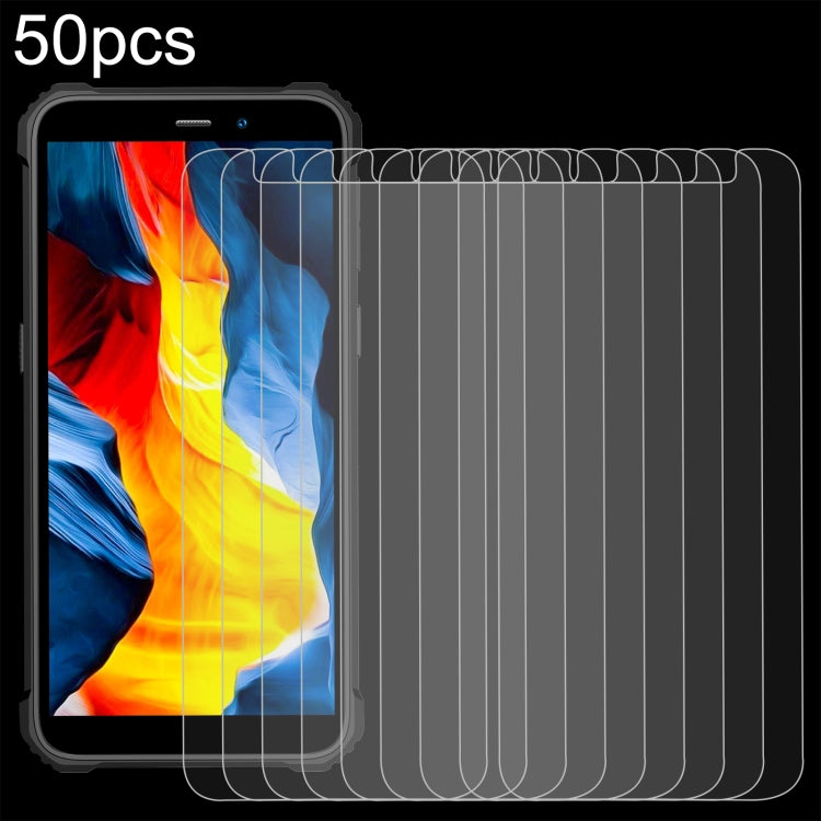 50pcs 3D 0.3mm Fine Hole High Aluminum Tempered Glass Film, For Oukitel WP56 5G, For Oukitel WP36 Pro, For Oukitel WP35S, For Oukitel G2