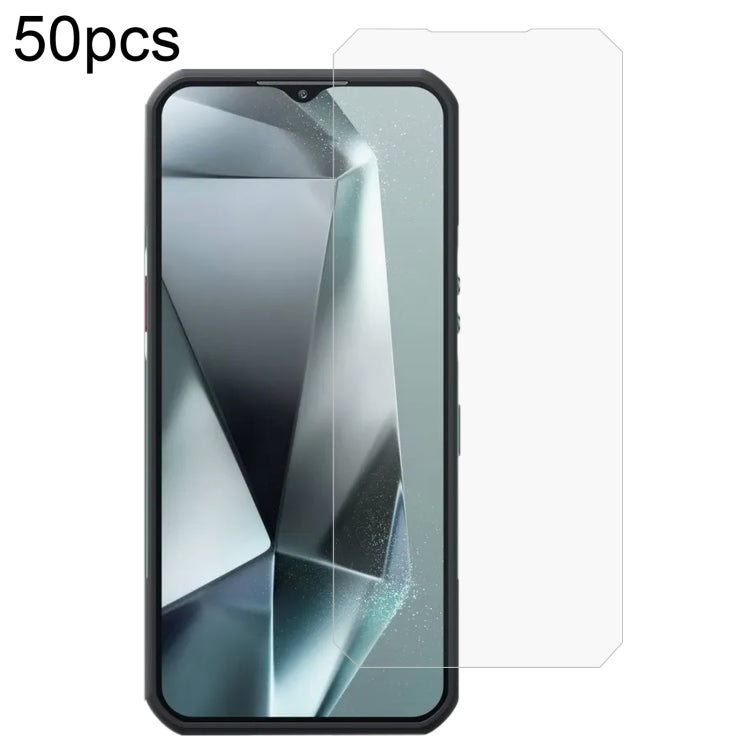 50pcs 3D 0.3mm Fine Hole High Aluminum Tempered Glass Film, For Oukitel WP56 5G, For Oukitel WP36 Pro, For Oukitel WP35S, For Oukitel G2