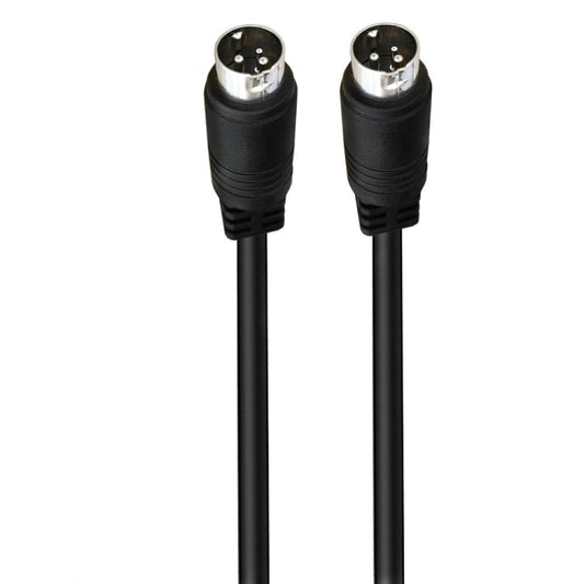 Middle DIN Male to Male 3 Pin Audio Power Signal Adapter Cable, 0.5m, 1m, 1.5m