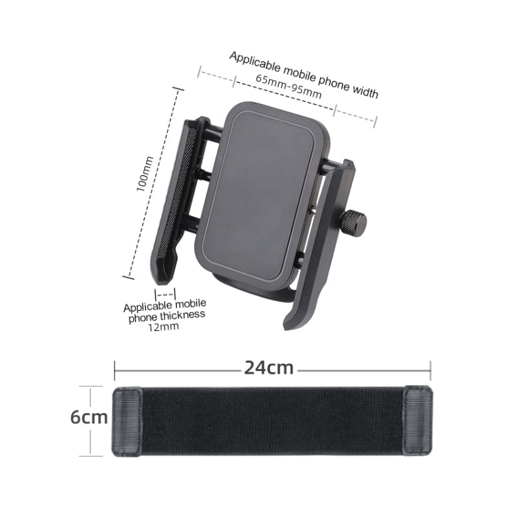 Elastic Wristband Hands Free Phone Clamp Holder, 24cm, 38cm, 24cm + 38cm