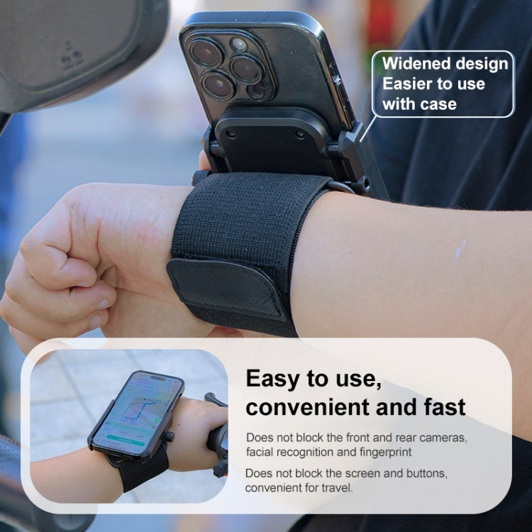 Elastic Wristband Hands Free Phone Clamp Holder, 24cm, 38cm, 24cm + 38cm