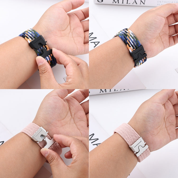 Snap Button Nylon Braided Watch Band, 20mm, 22mm