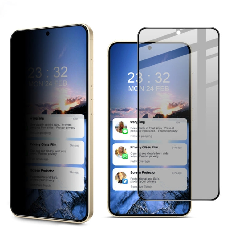 imak HD Full Screen Privacy Tempered Glass Protective Film, For Samsung Galaxy S25 Edge 5G, For Samsung Galaxy S25 5G, For Samsung Galaxy S25+ 5G, For Samsung Galaxy S25 Ultra 5G
