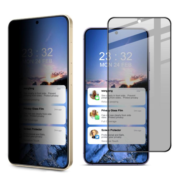 imak HD Full Screen Privacy Tempered Glass Protective Film, For Samsung Galaxy S25 Edge 5G, For Samsung Galaxy S25 5G, For Samsung Galaxy S25+ 5G, For Samsung Galaxy S25 Ultra 5G