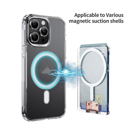 Skin Feel PC Magnetic Card Bag with Holder