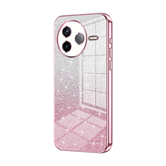 Gradient Glitter Powder Electroplated Phone Case, For Redmi K80, For Redmi Note 14 4G 163.25mm