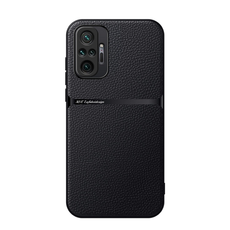 Litchi Leather Magnetic Full Coverage Shockproof Phone Case, For Redmi Note 10 Pro 5G, For Redmi Note 10 5G, For Redmi Note 10 4G / Note 10S, For Redmi Note 10 Pro / Note 10 Pro Max, For Redmi K40 / K40 Pro