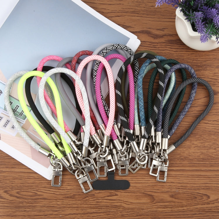 Pearl Silver Metal Buckle Phone Wrist Strap Phone Short Lanyard