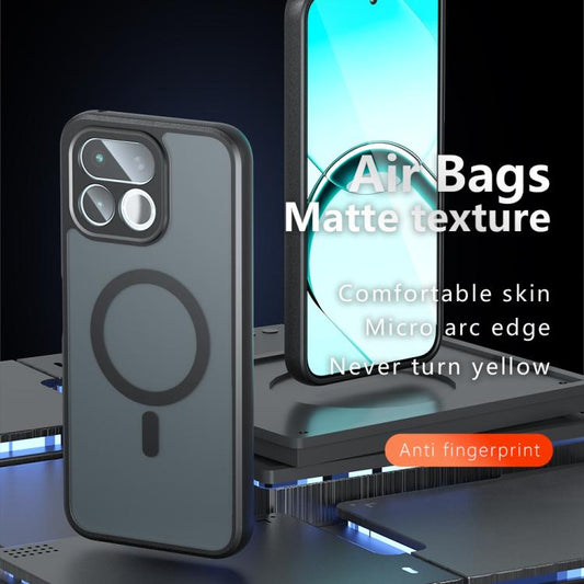 Armor MagSafe PC Hybrid TPU Phone Case, For Realme 16T 5G, For Realme 16 5G, For Realme 16 Pro+ 5G, For Realme 15T 5G, For Realme 15 / 15 Pro 5G, For Realme GT 7 Global, For Realme 14 / 14T / Neo7x, For Realme 14 Pro, For Realme GT 7 Pro