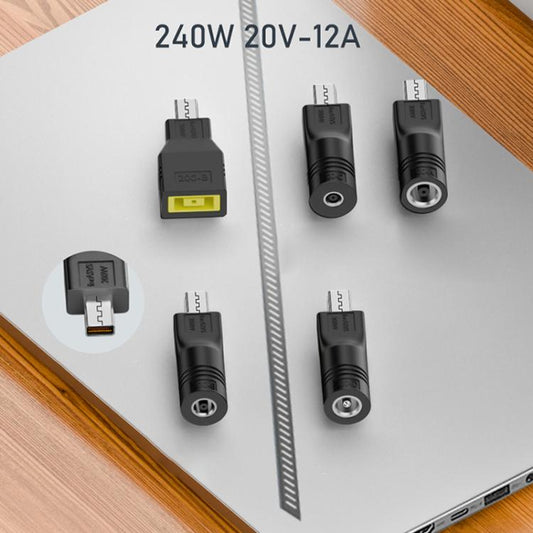 240W Laptop Charging Adapter, 7.4x0.6mm to ASUS Square Port, Lenovo Square Port to ASUS Square Port, 4.5x0.6mm to ASUS Square Port, 5.5x2.5mm to ASUS Square Port, 6.0x0.6mm to ASUS Square Port