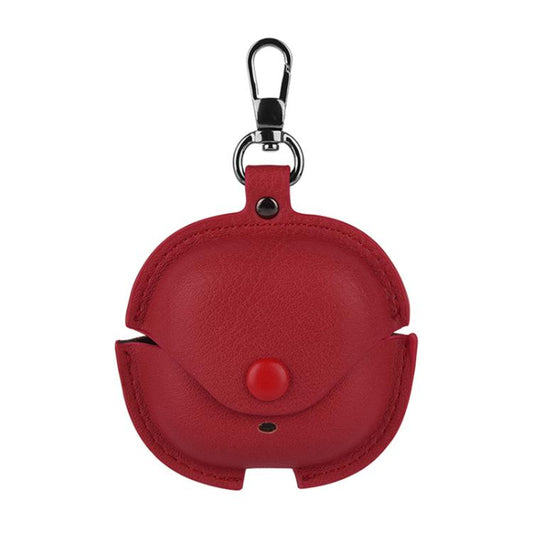 Business Leather Earphone Protective Case with Hook, For Redmi Buds 6 Lite