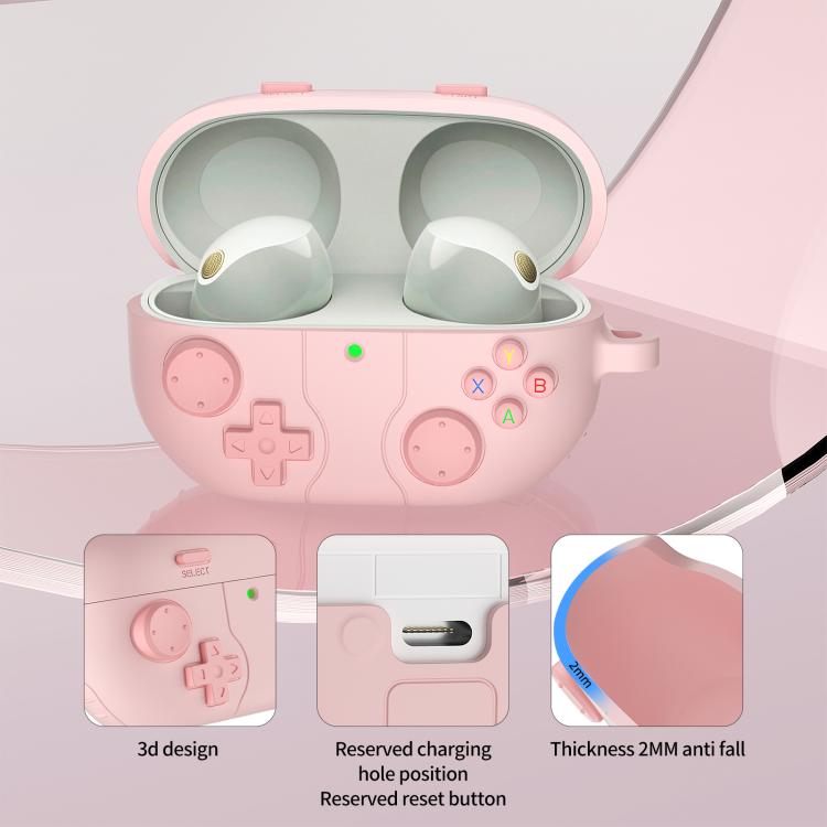 Retro Game Console Style Silicone Earbuds Case