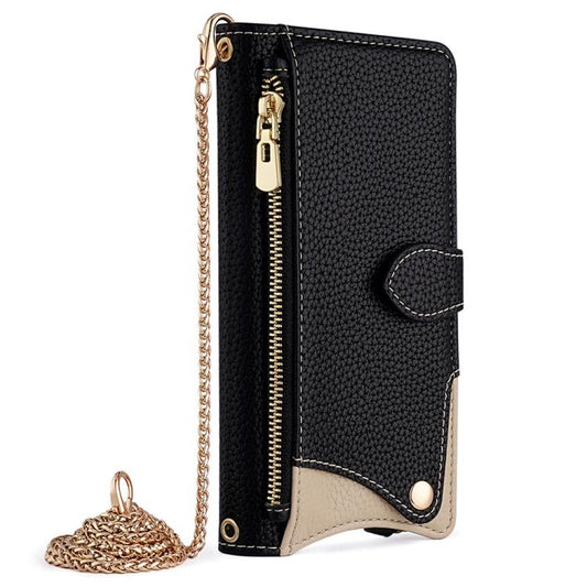 Crossbody Chain Fishtail Litchi Leather Phone Case, For Redmi K90, For Redmi K90 Pro Max, For Redmi 15C 5G / 4G EU 173mm / Poco C85 5G, For Redmi 15C 5G / 4G Global 171mm / Poco C85 4G, For Redmi K80 Ultra, For Redmi A5 4G 171.7mm, For Redmi Note 14S 4...