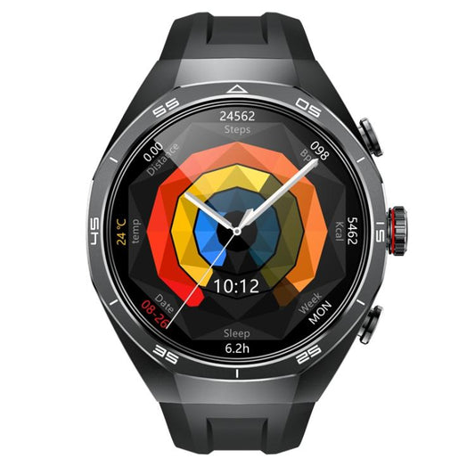 GT97 1.53 inch Round Screen 2 in 1 Bluetooth Earphone Silicone Strap Smart Watch Supports Bluetooth Calls