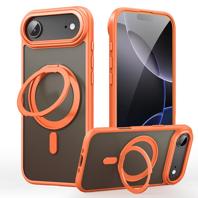 Frosted 360 Degree MagSafe Magnetic Holder Phone Case, For iPhone 18 Pro, For iPhone 18 Pro Max, For iPhone 17e / 16e, For iPhone 17 Pro Max, For iPhone 17 Pro, For iPhone 17, For iPhone Air