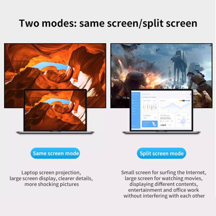 USB-C / Type-C to HDTV, 3.5mm, PD 100W 3 in 1 Multi-function Converter Docking Station, Type-C to HDTV+3.5mm+PD 100W