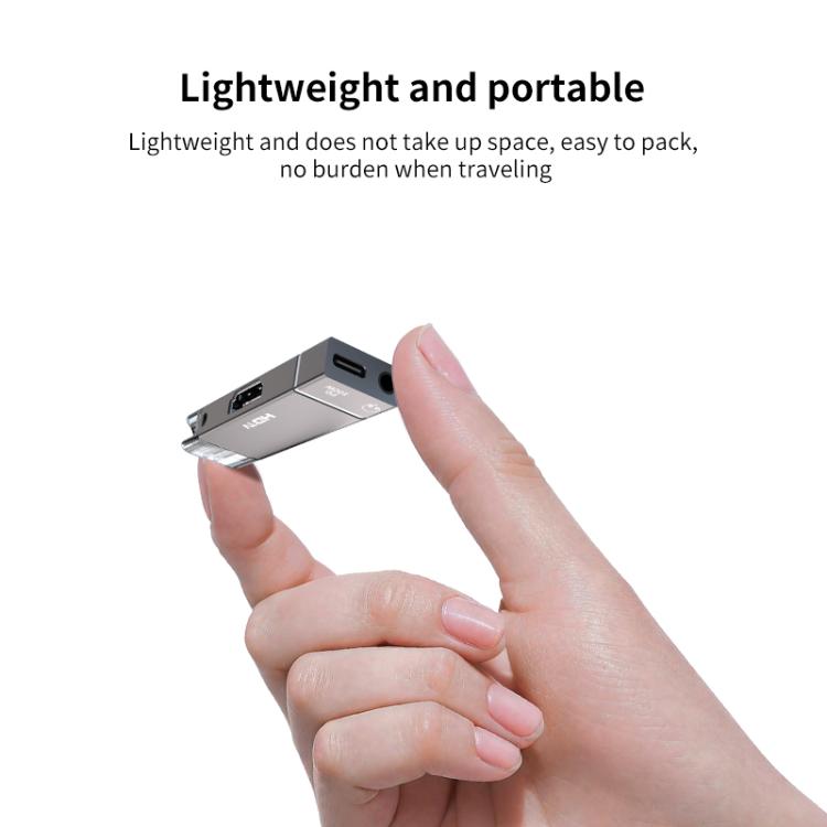 USB-C / Type-C to HDTV, 3.5mm, PD 100W 3 in 1 Multi-function Converter Docking Station, Type-C to HDTV+3.5mm+PD 100W
