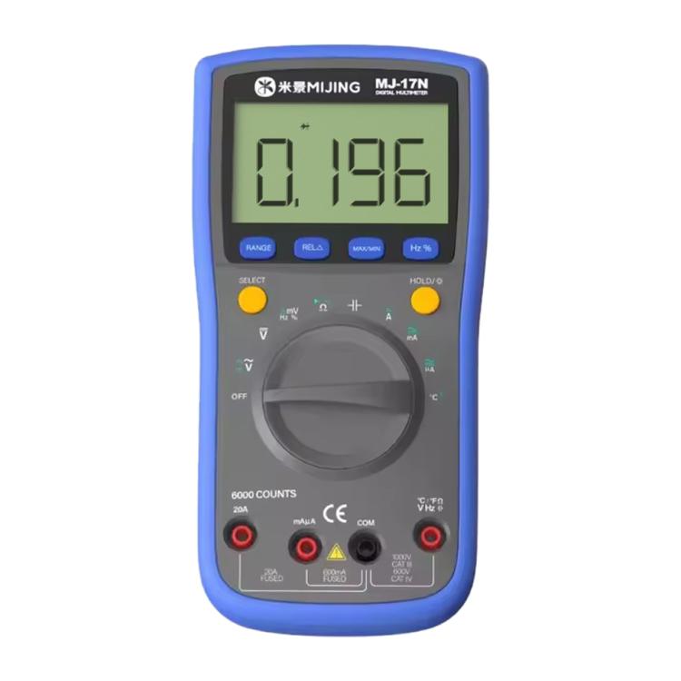 Mijing MJ-17N Auto Range LCD Display True-RMS High-precision Digital Multimeter, Mijing MJ-17N